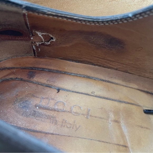 Gucci Unisex Perforated Oxfords in Chocolate Brown Leather *Italy* - Picture 11 of 16